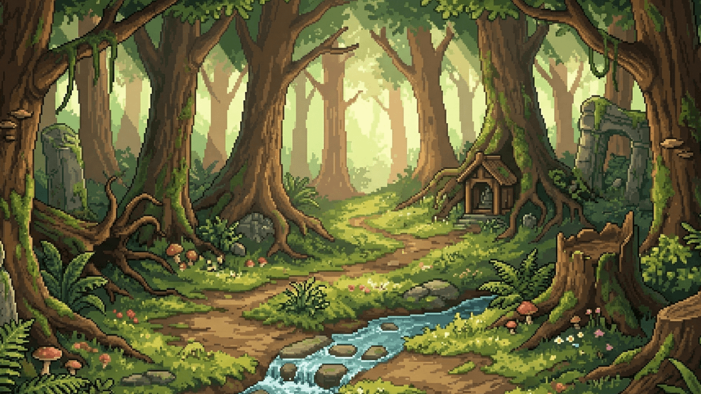 ぽかぽかエルフの背景