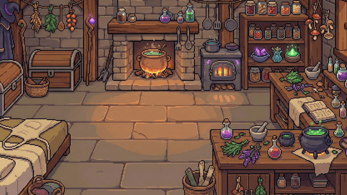 もてなし魔法使いの背景